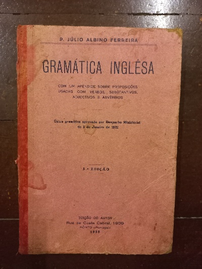 Capa do livro Gramática Inglesa