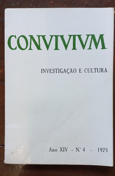 Imagem de capa do Convivium - Investigaçação e cultura Ano III 