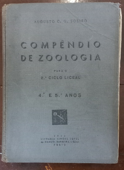 Capa do livro Compêndio de Zoologia