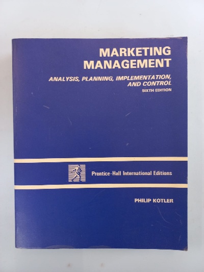 Capa do livro Marketing Management - Analysis, planning, implementation and control