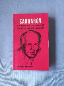 Capa do livro Sakharov e a luta pelos direitos do Homem na Rússia