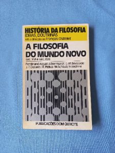 Capa do livro A filosofia do Mundo Novo. Séc XVI e séc. XVII