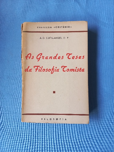 Capa do livro As grandes Teses da Filosofia Tomista