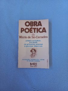 Capa do livro Obra poética de Mário de Sá Carneiro